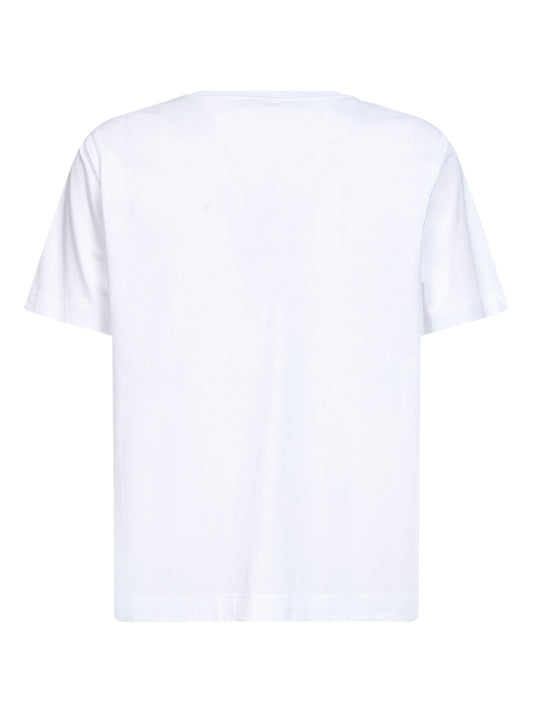 T-shirt girocollo regular-fit in jersey bianco