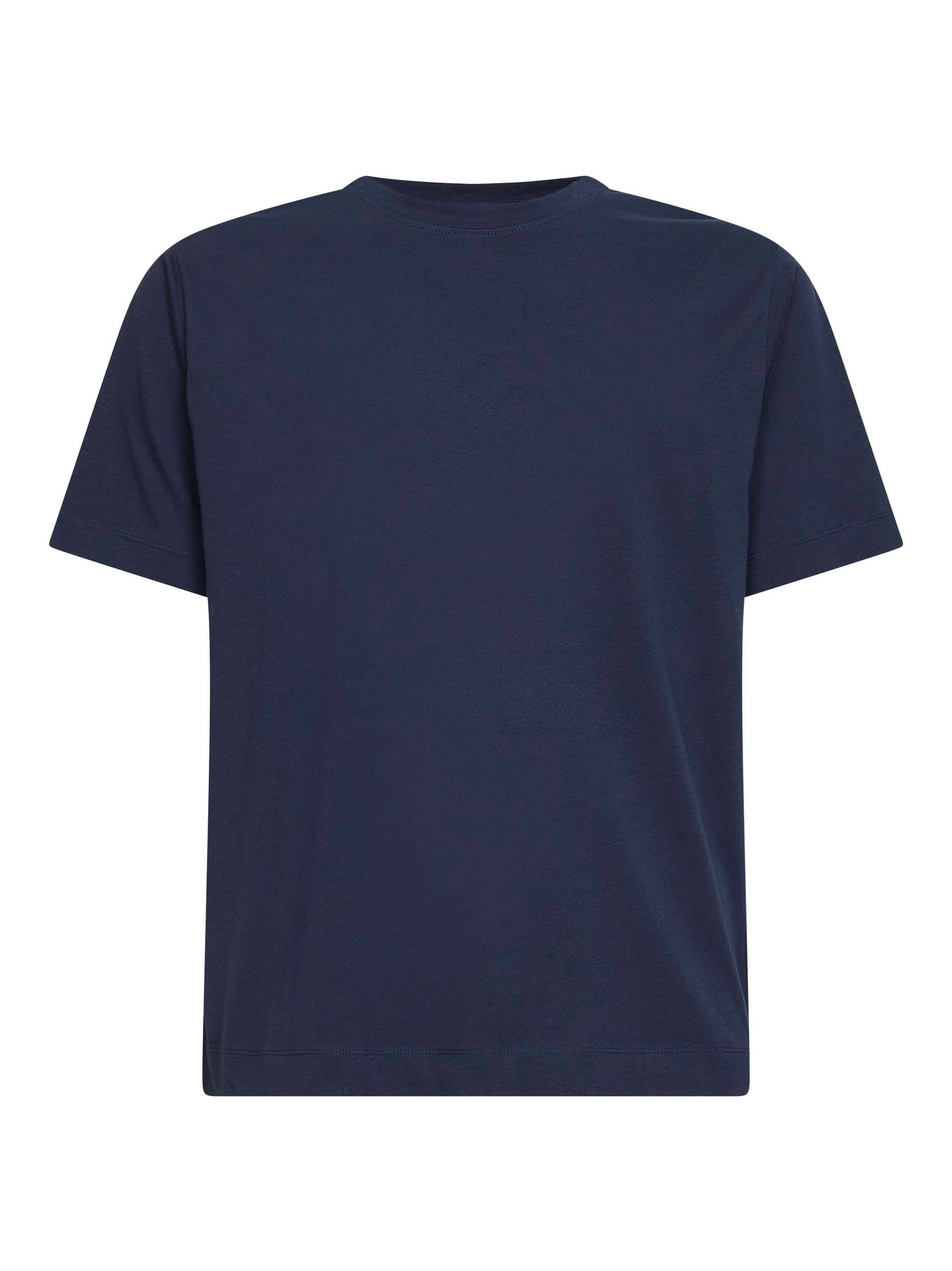 T-shirt girocollo regular-fit in jersey blu navy