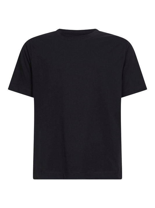 T-shirt girocollo regular-fit in jersey nero