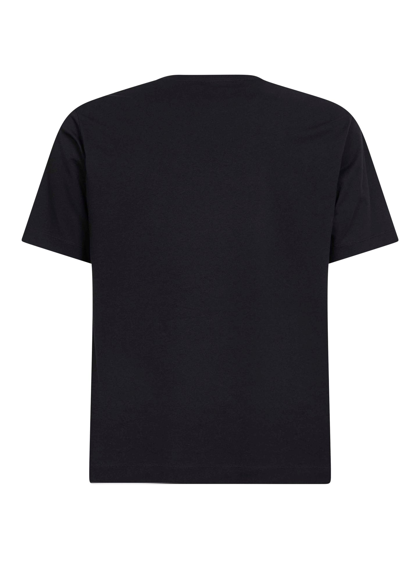 T-shirt girocollo regular-fit in jersey nero