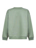 Felpa oversize in cotone verde salvia