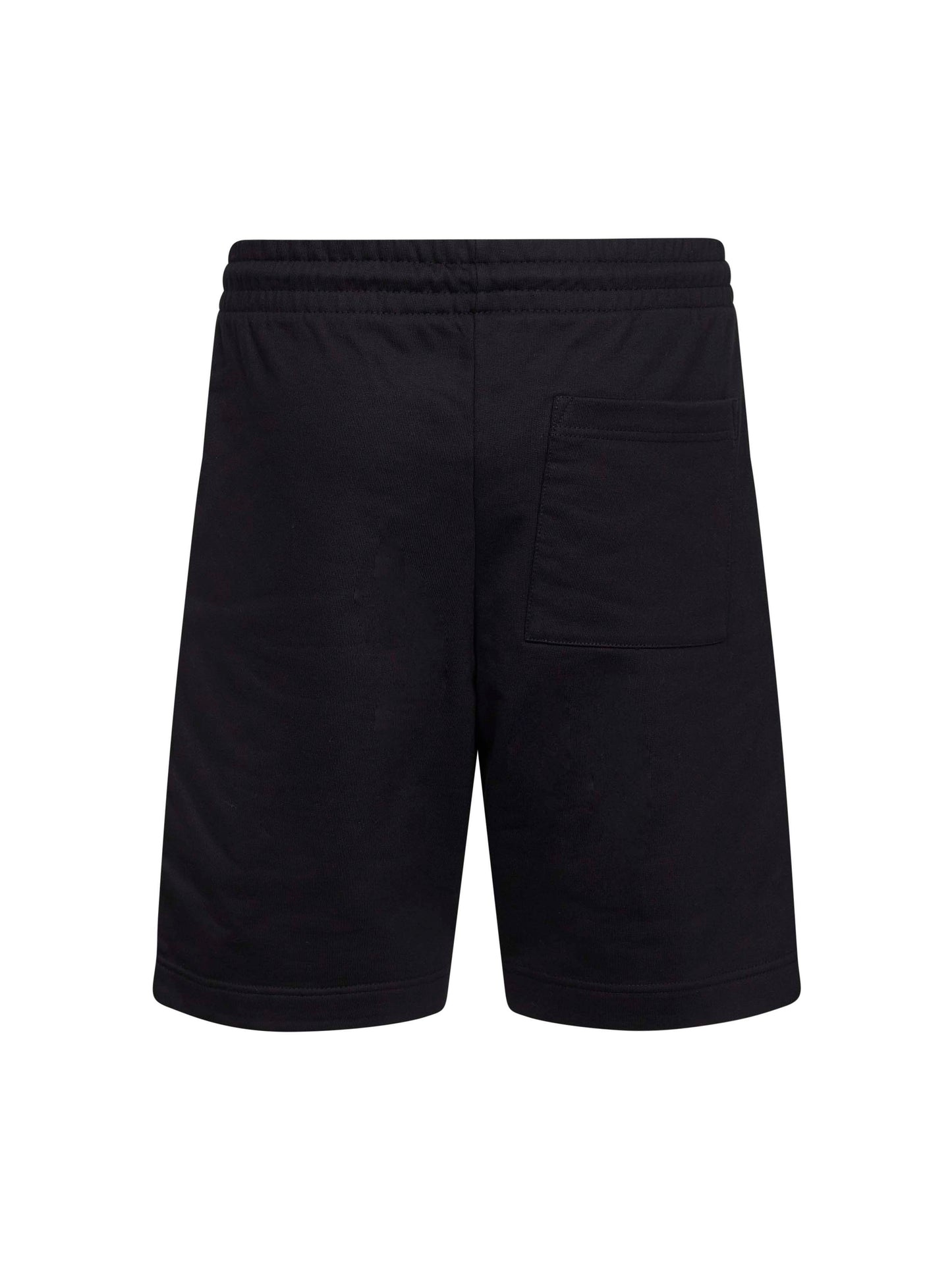 Bermuda in felpa di cotone nero