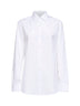 Camicia Clavelly in popeline di cotone bianco