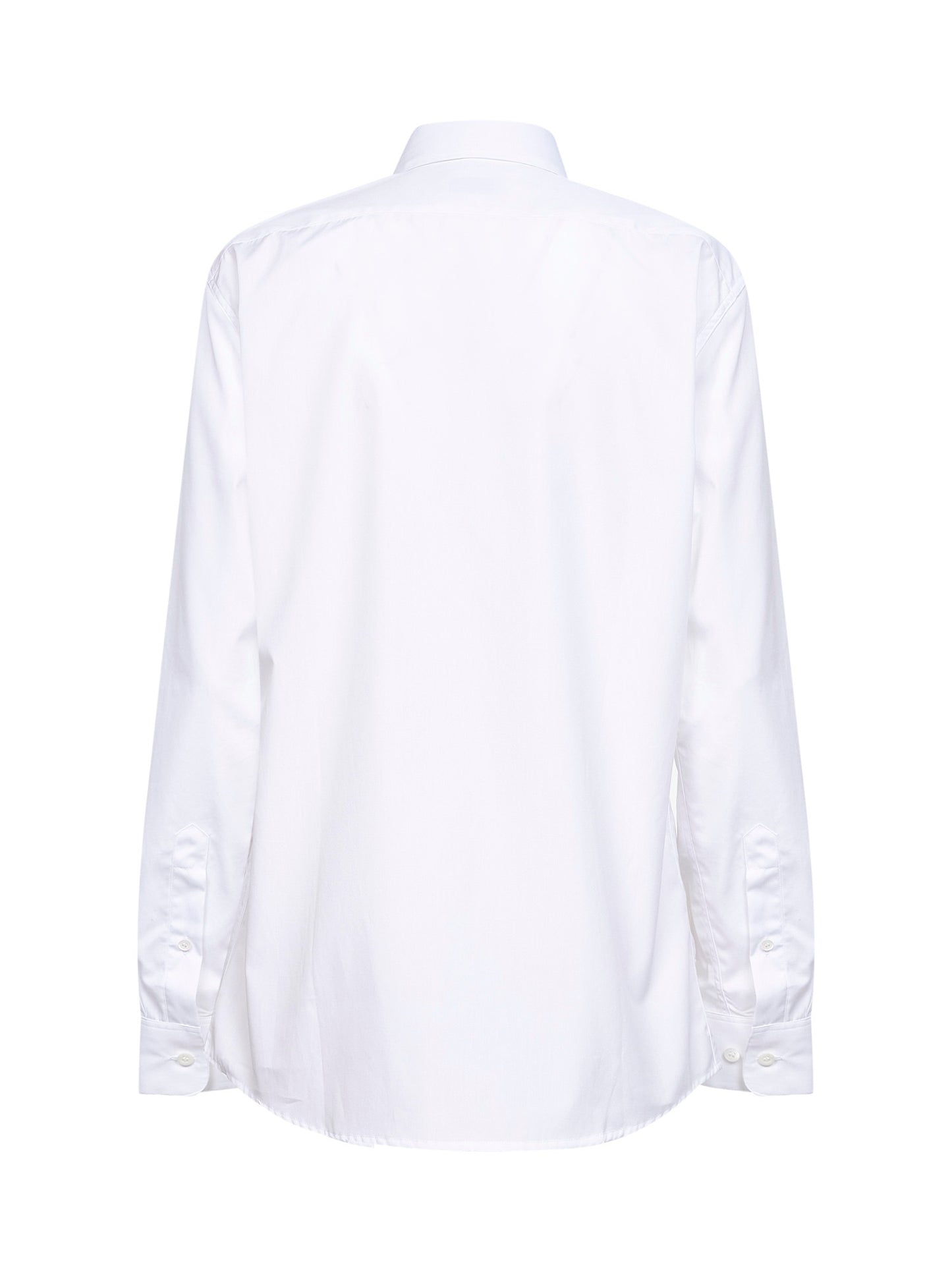 Camicia Clavelly in popeline di cotone bianco