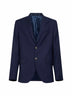 Blue wool single-breasted jacket