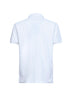 Polo in piquet di cotone bianco con ricamo Pegaso