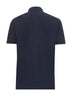 Blue cotton piquet polo shirt