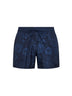 Blue floral Paisley-pattern swim shorts