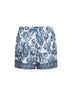 Powder blue Paisley ramage-printed swim shorts