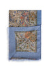 Sciarpa in misto cashmere azzurro polvere con motivo Paisley animalier