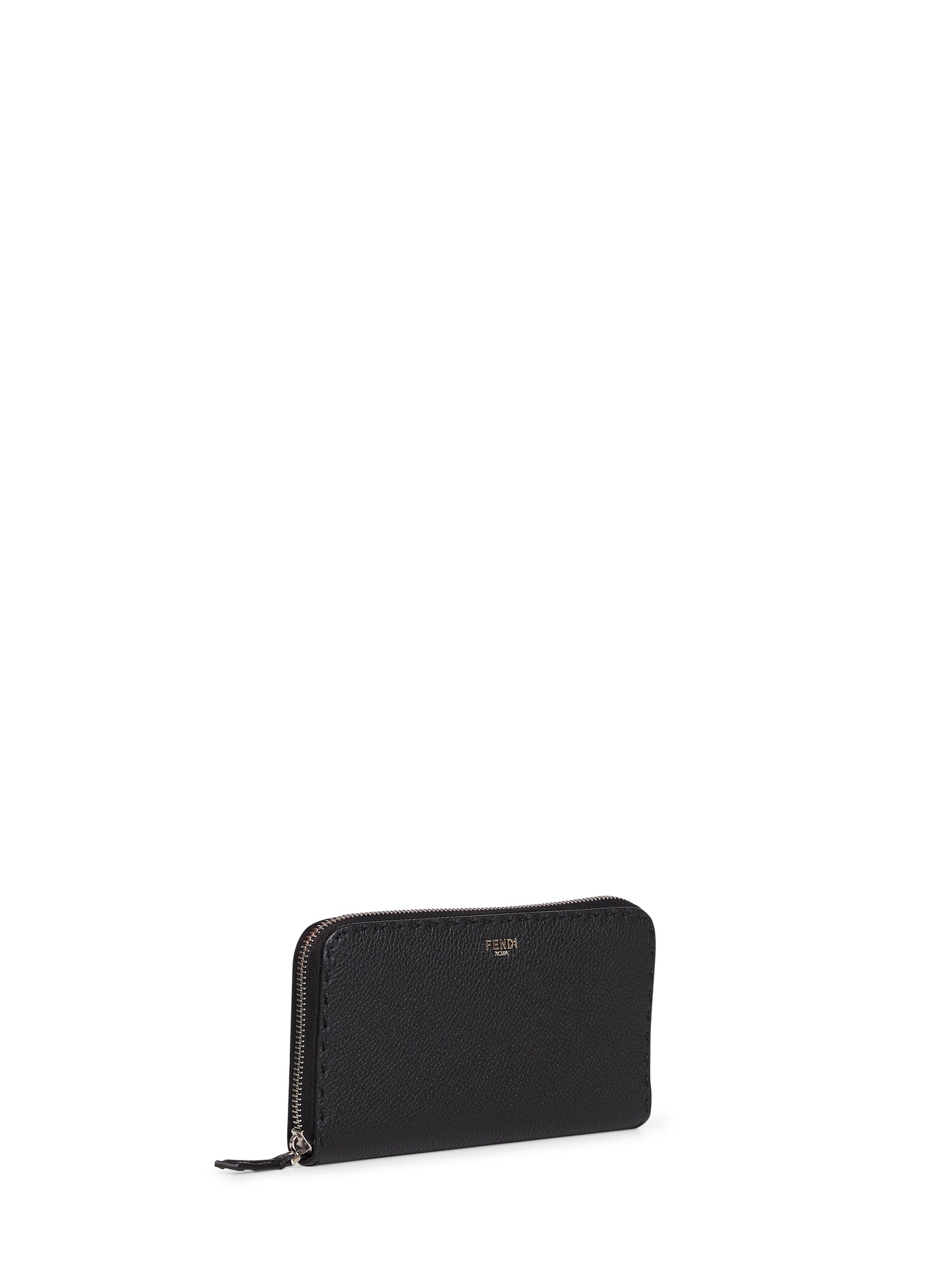 Black Selleria zip-around wallet