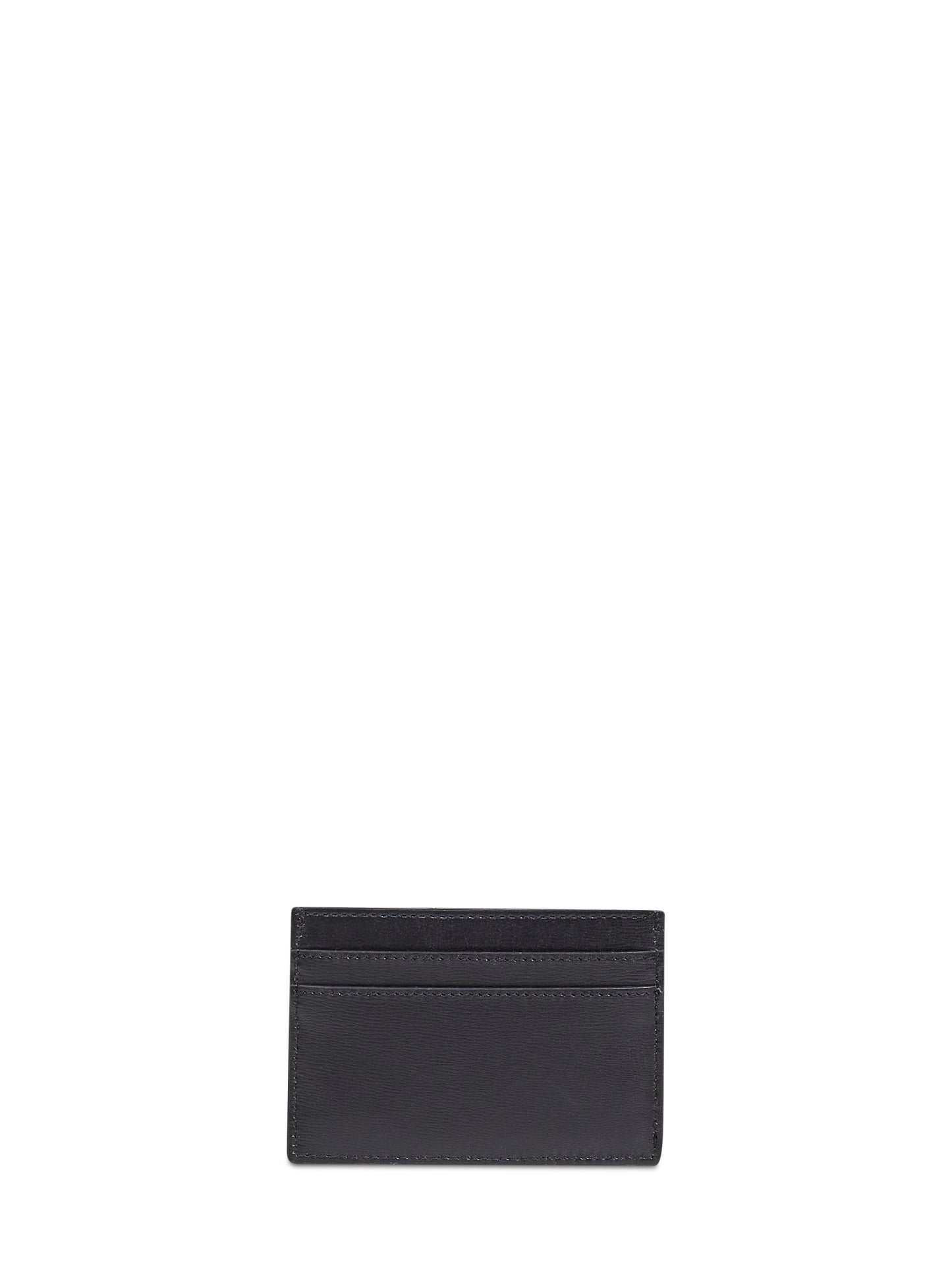 Portacarte Slim Squared FF in pelle nera
