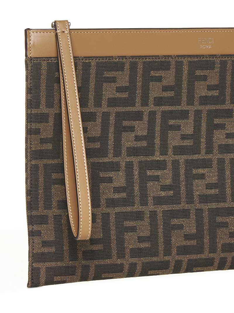 Medium Flat FF Jacquard Pouch