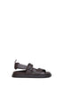 Dark brown Cuoio Romano leather Fendi Chunky sandals