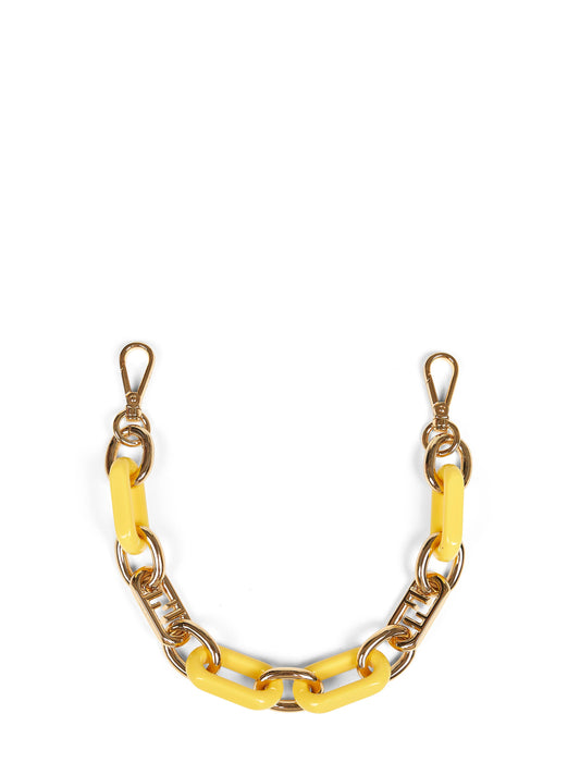 Tracolla a catena Mini Strap You oro e giallo