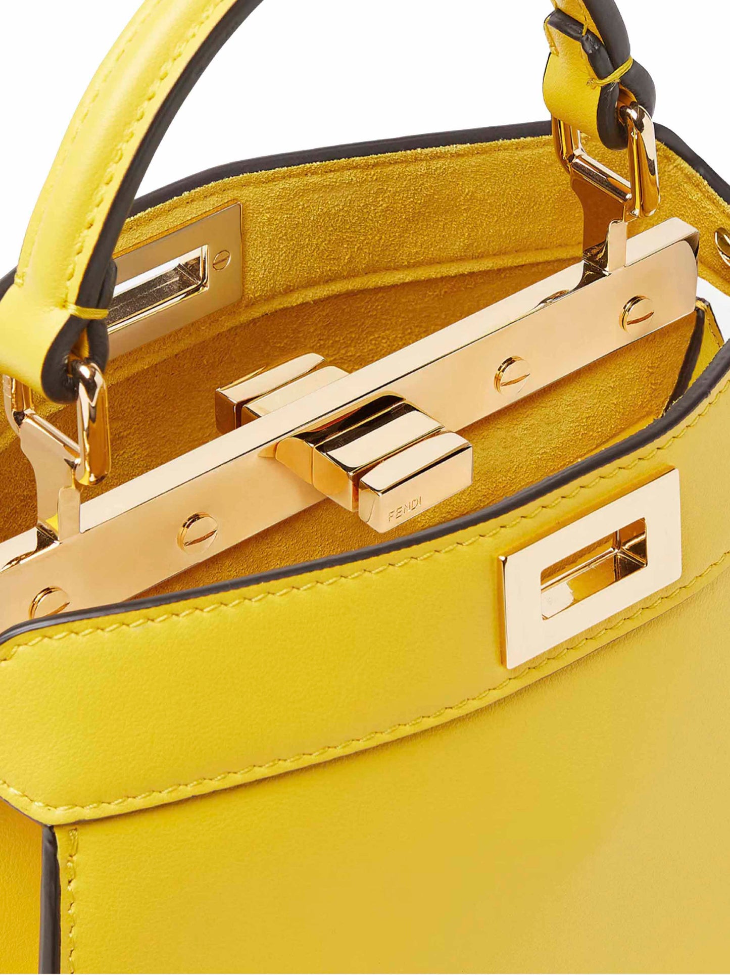 Broom yellow Peekaboo ISeeU Petite bag