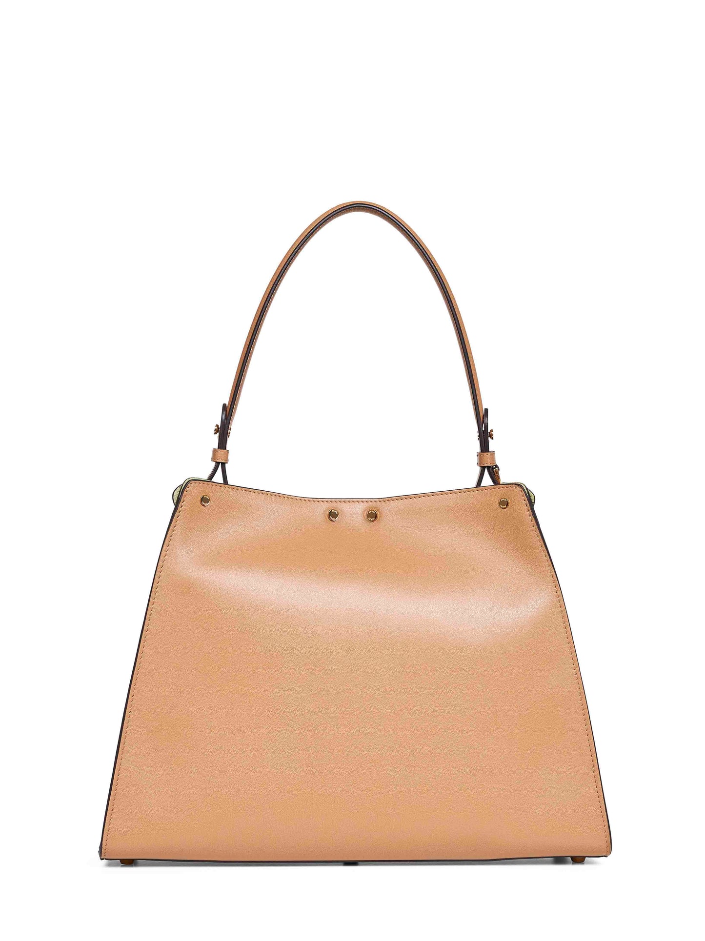 Borsa a mano Fendi Way Medium cappuccino e verde foresta