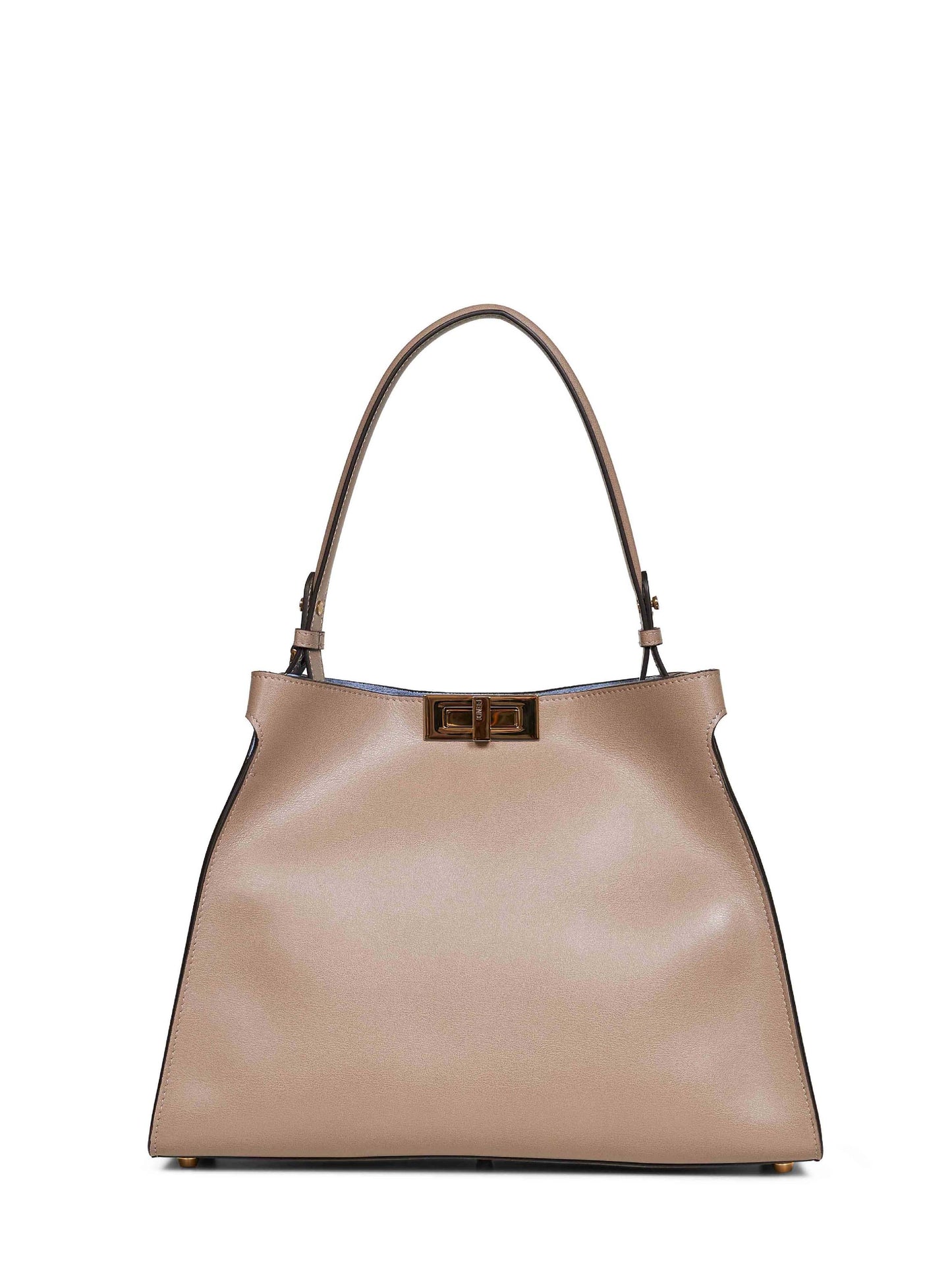 Dove grey and neon blue Fendi Way Medium handbag