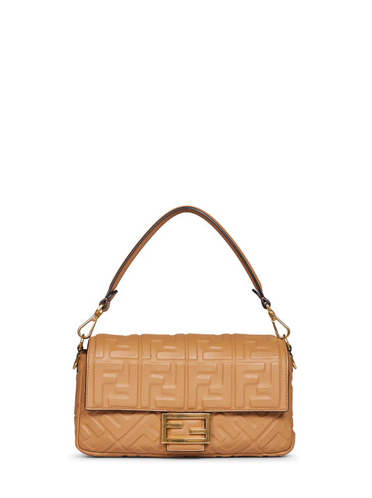Beige Baguette shoulder bag