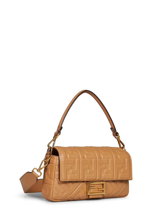 Beige Baguette shoulder bag