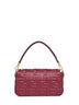 Burgundy Baguette shoulder bag