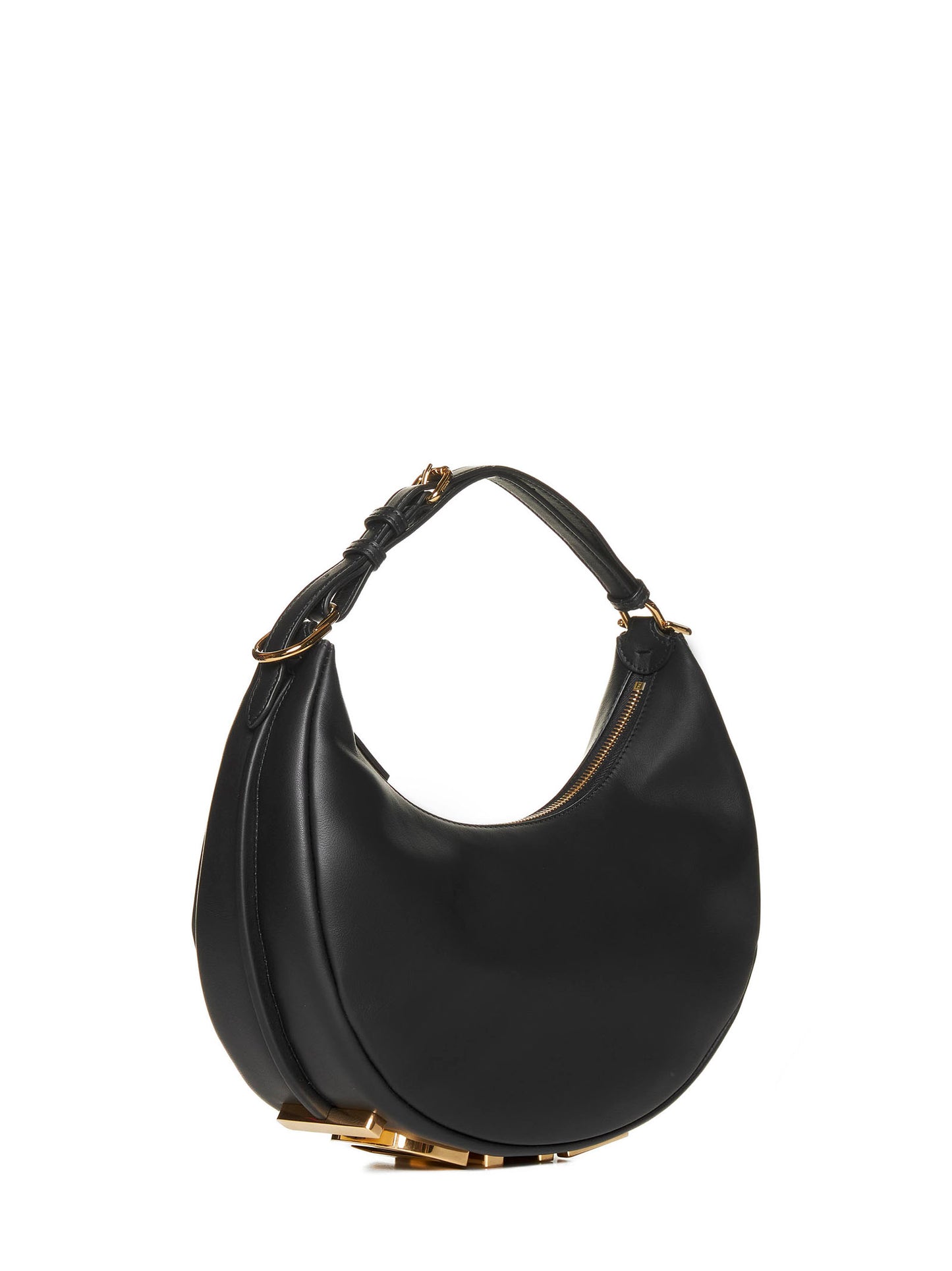 Fendigraphy black leather bag