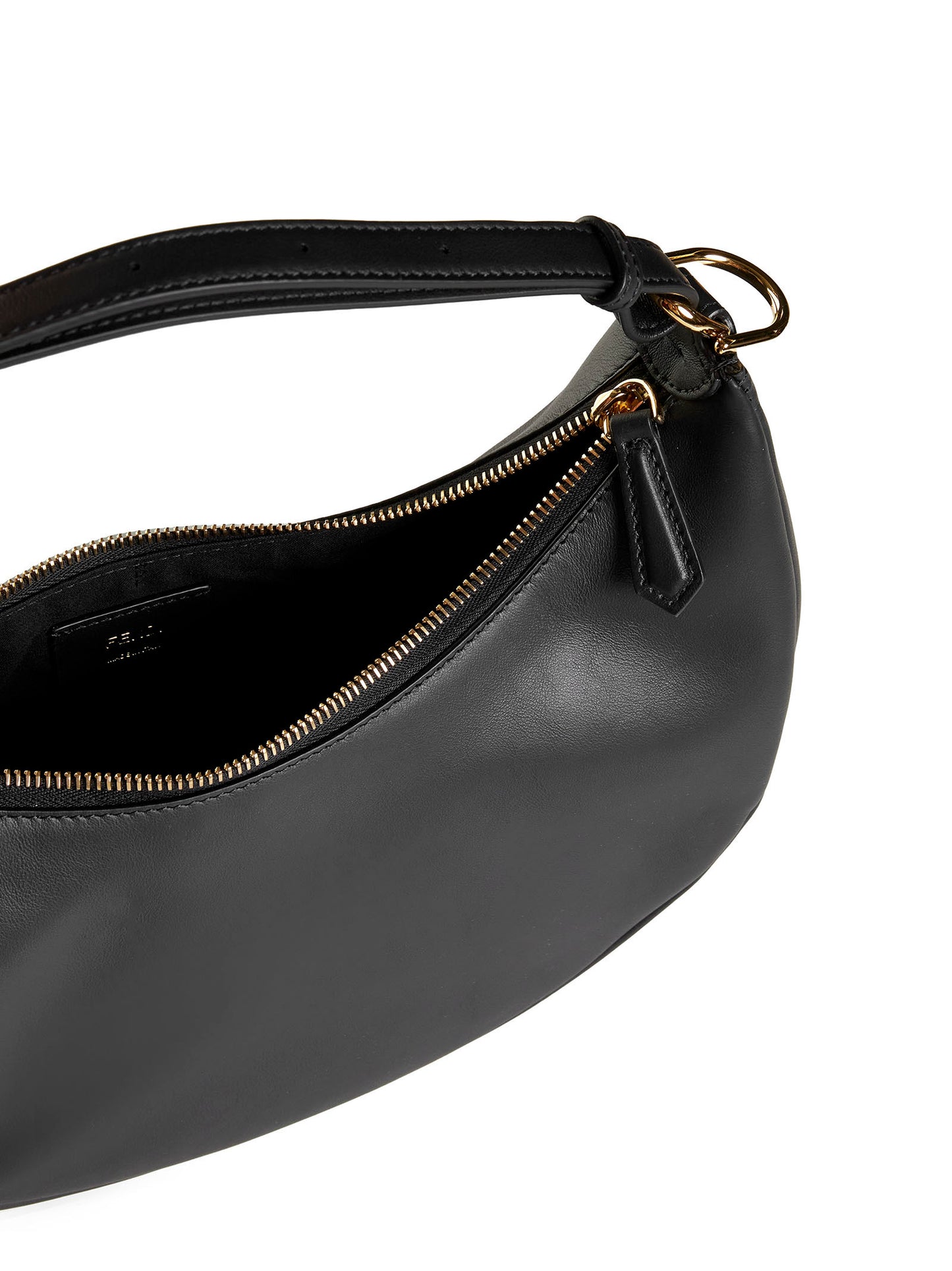 Fendigraphy black leather bag