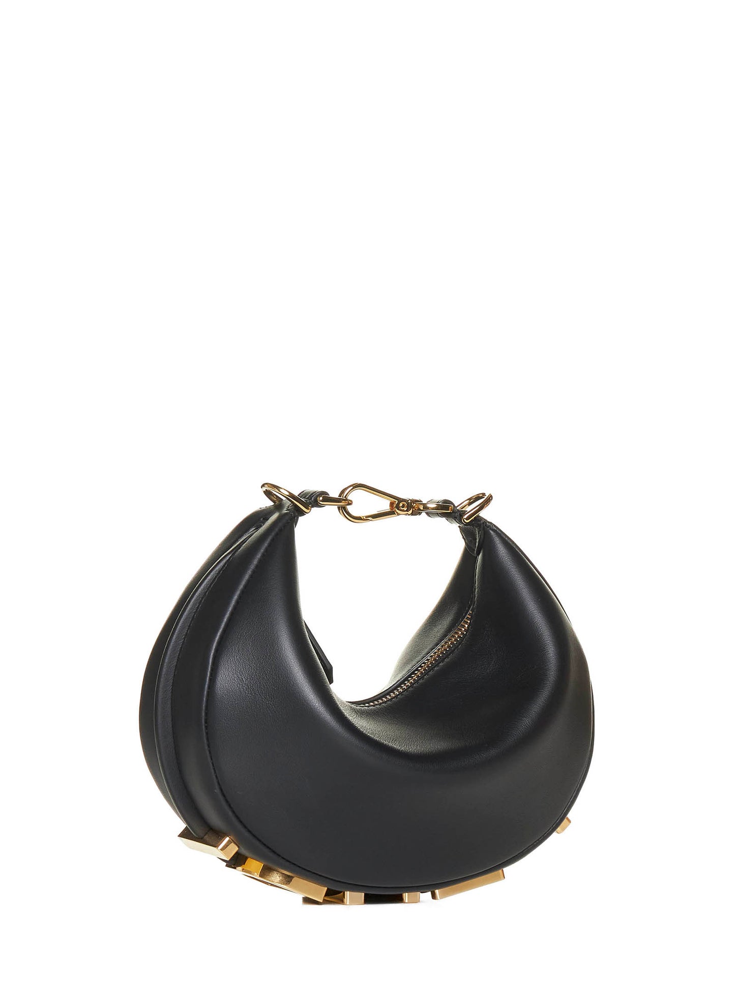 Fendigraphy Minibag in pelle nera