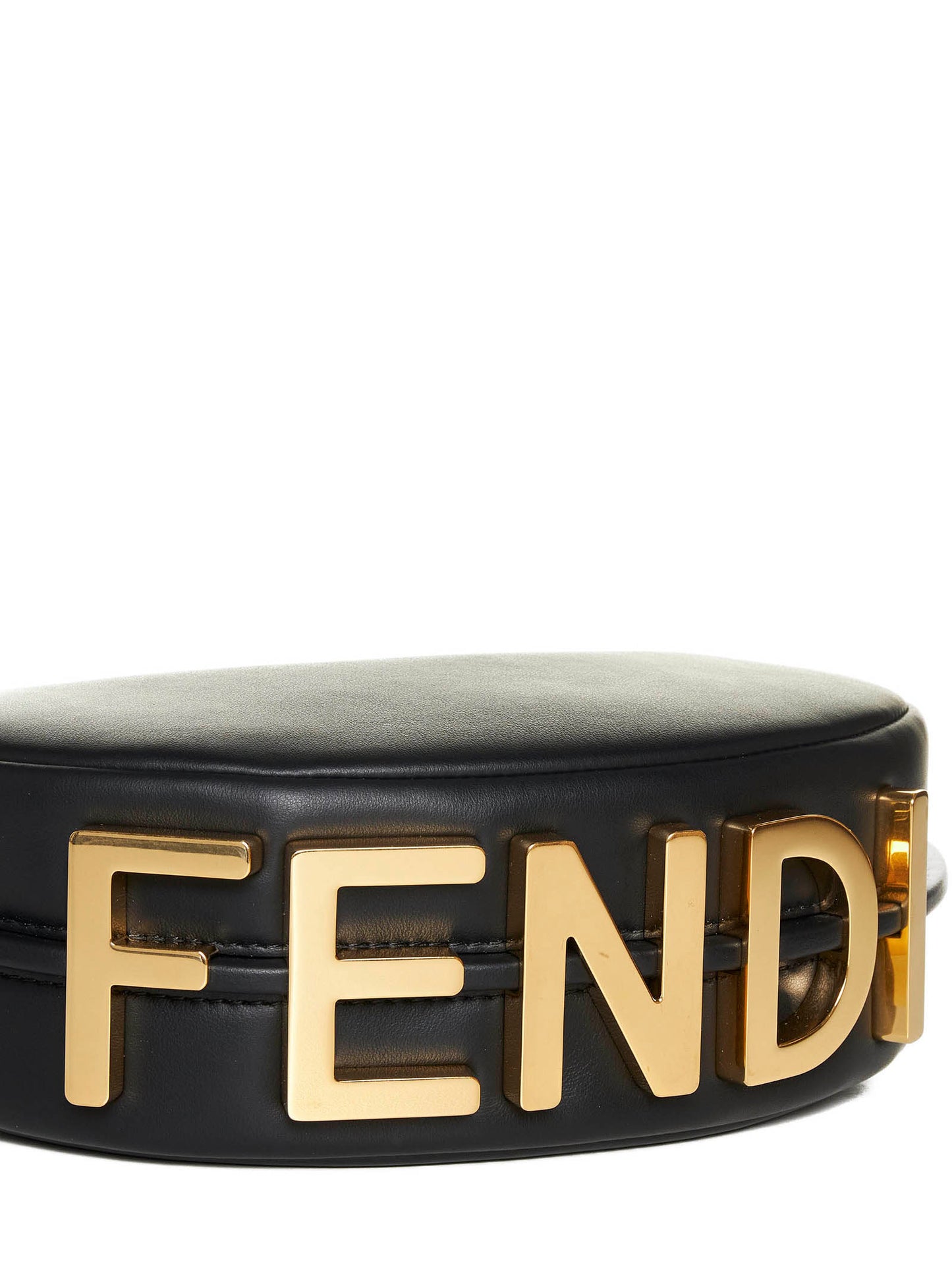 Fendigraphy Minibag in pelle nera