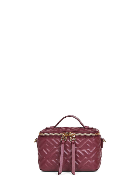 Burgundy Fendi Vanity mini bag