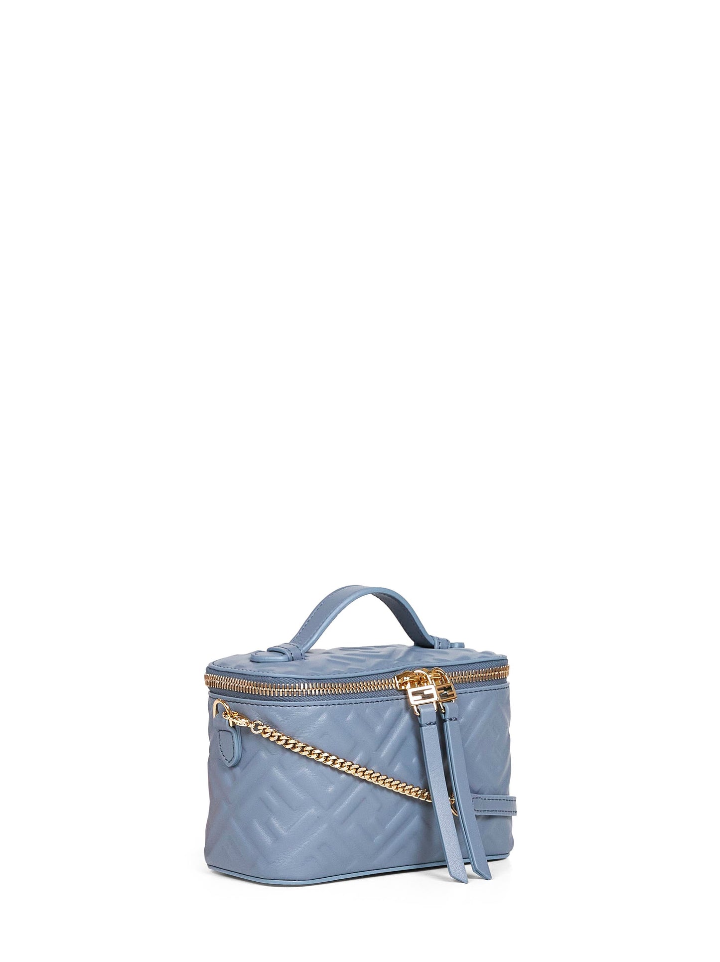 Minibag Fendi Vanity azzurro mercurio