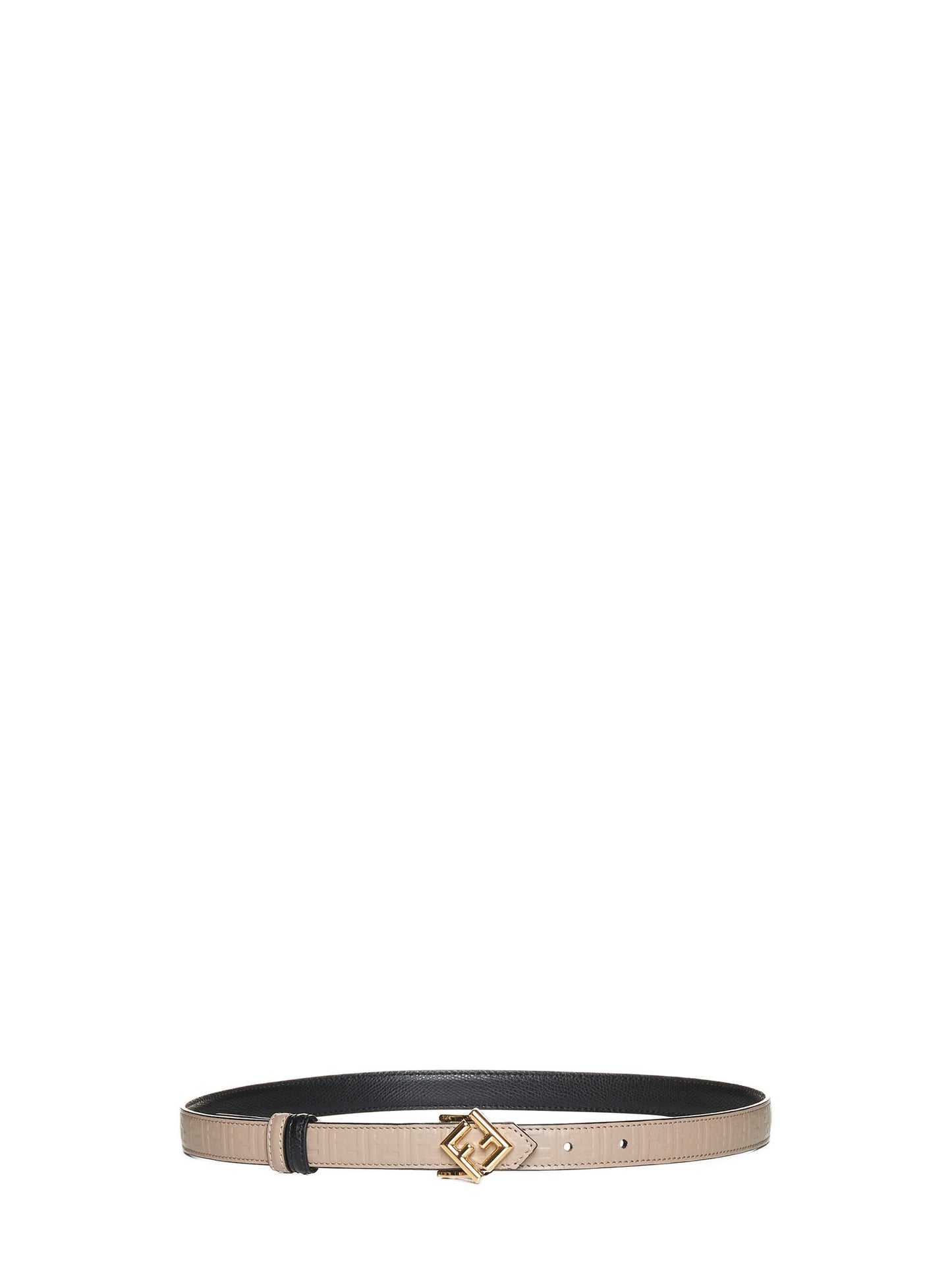 Cintura reversibile in pelle nera