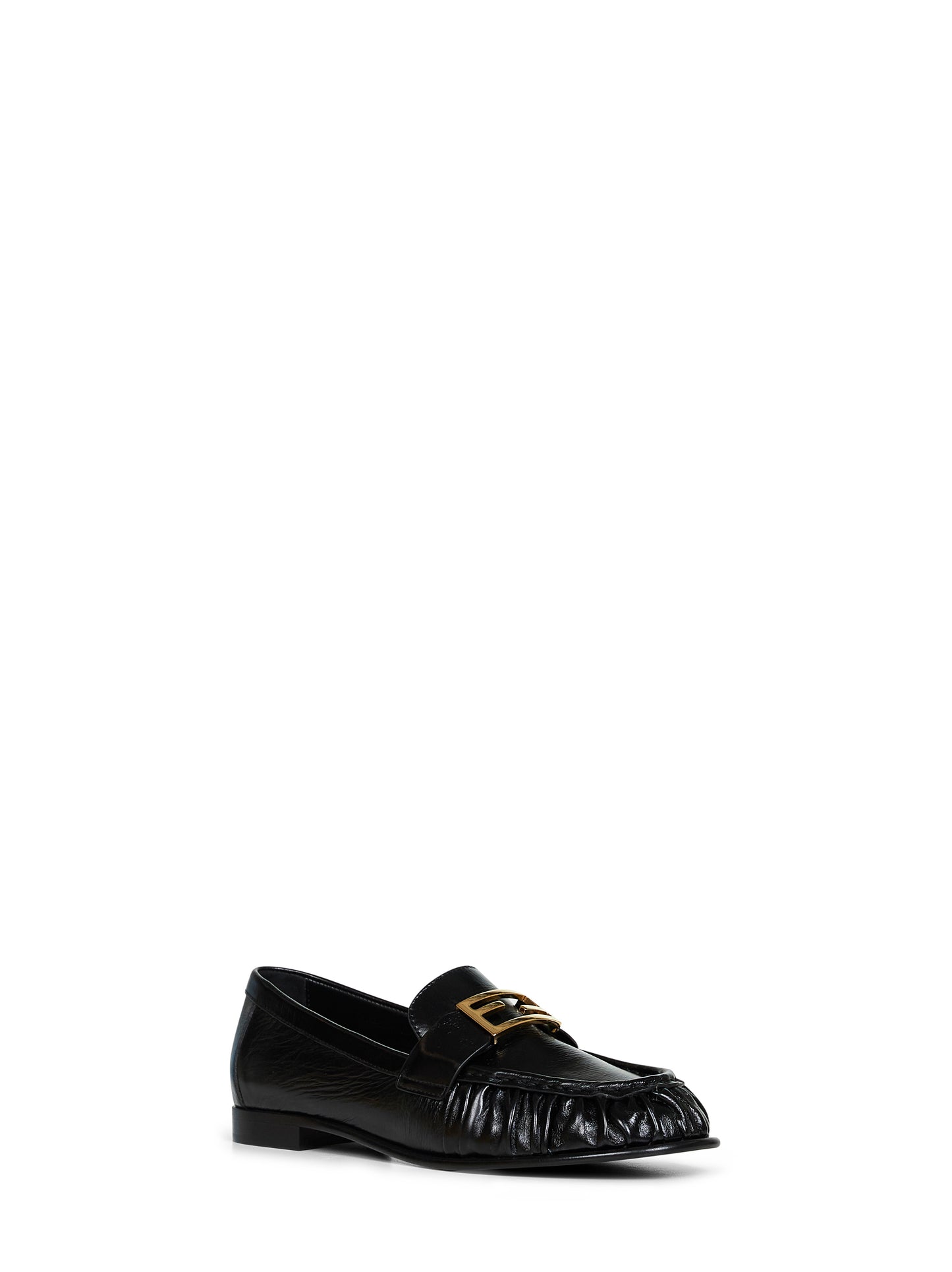 Black nappa leather Baguette loafers