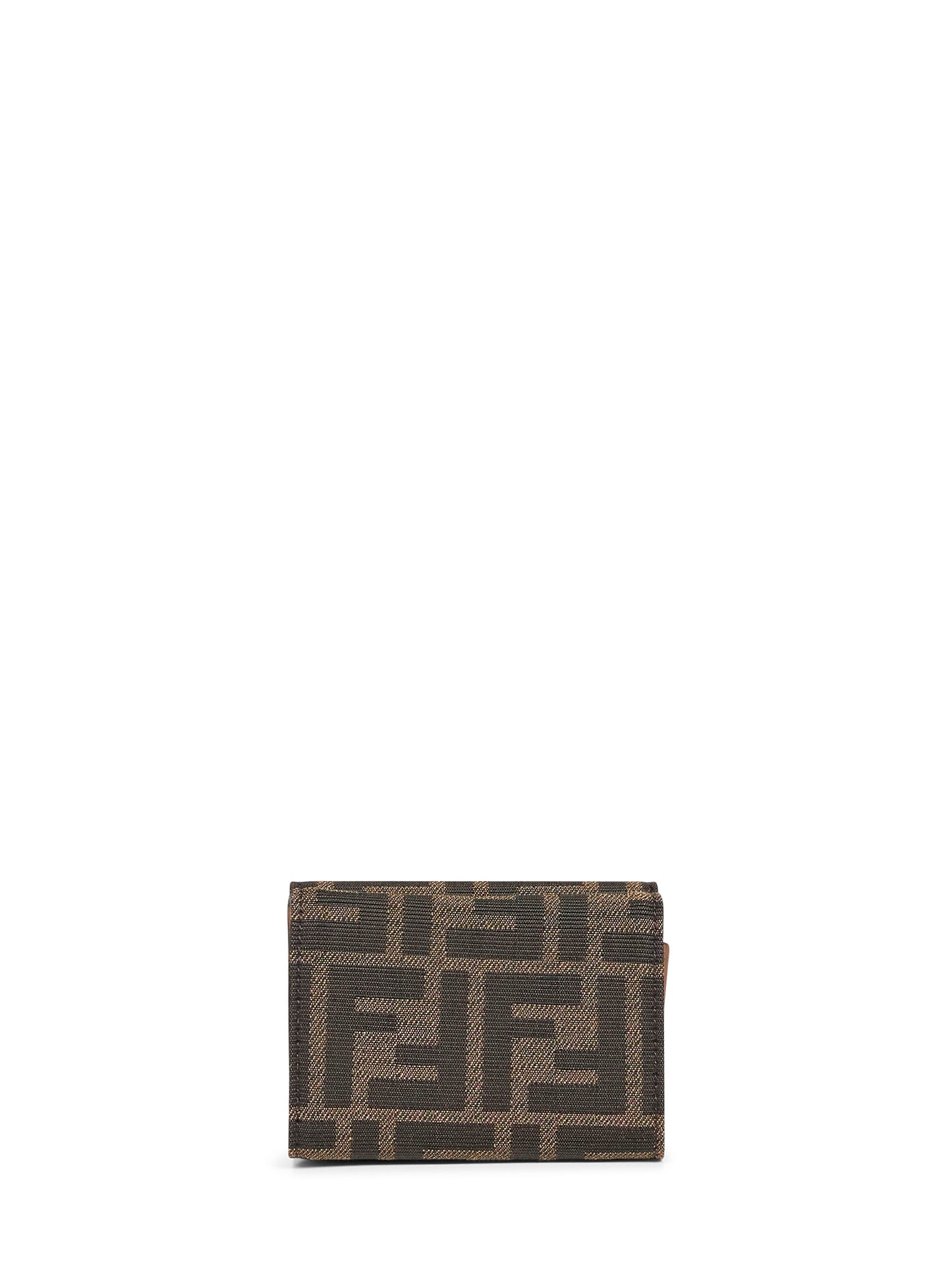 Brown Baguette Micro Trifold wallet