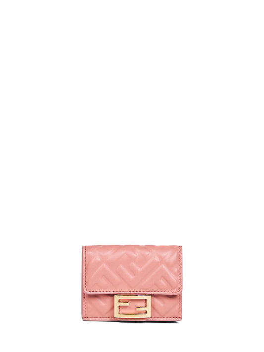 Portafogli Micro Trifold Baguette rosa