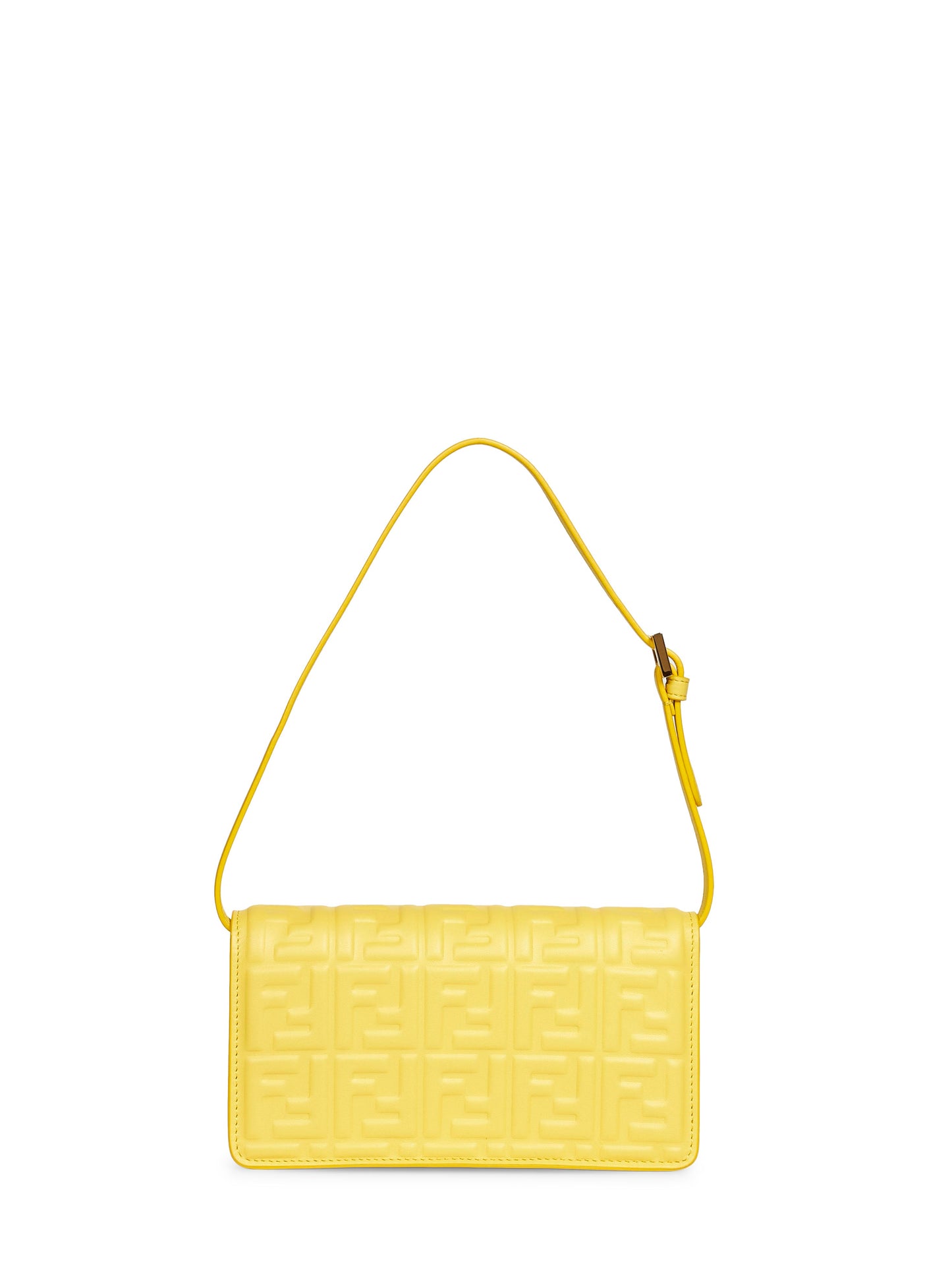 Broom yellow Wallet On Chain Baguette minibag