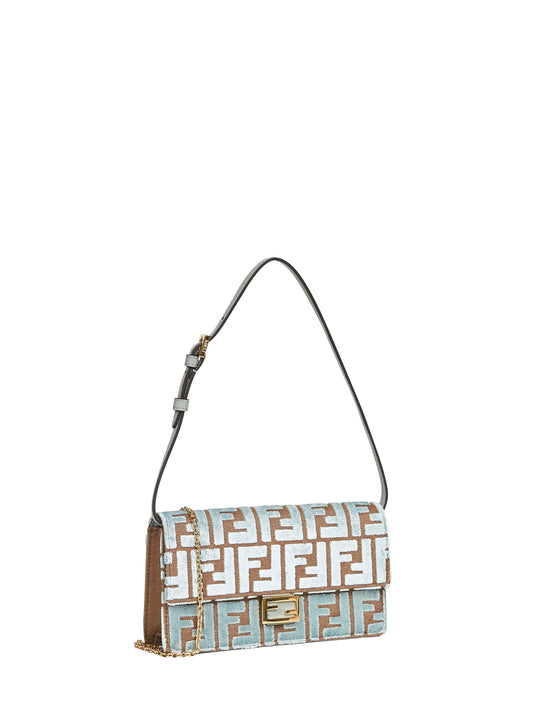 Minibag "Wallet On Chain Baguette" verde matcha