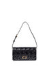 Black Wallet On Chain Baguette minibag<BR/><BR/>