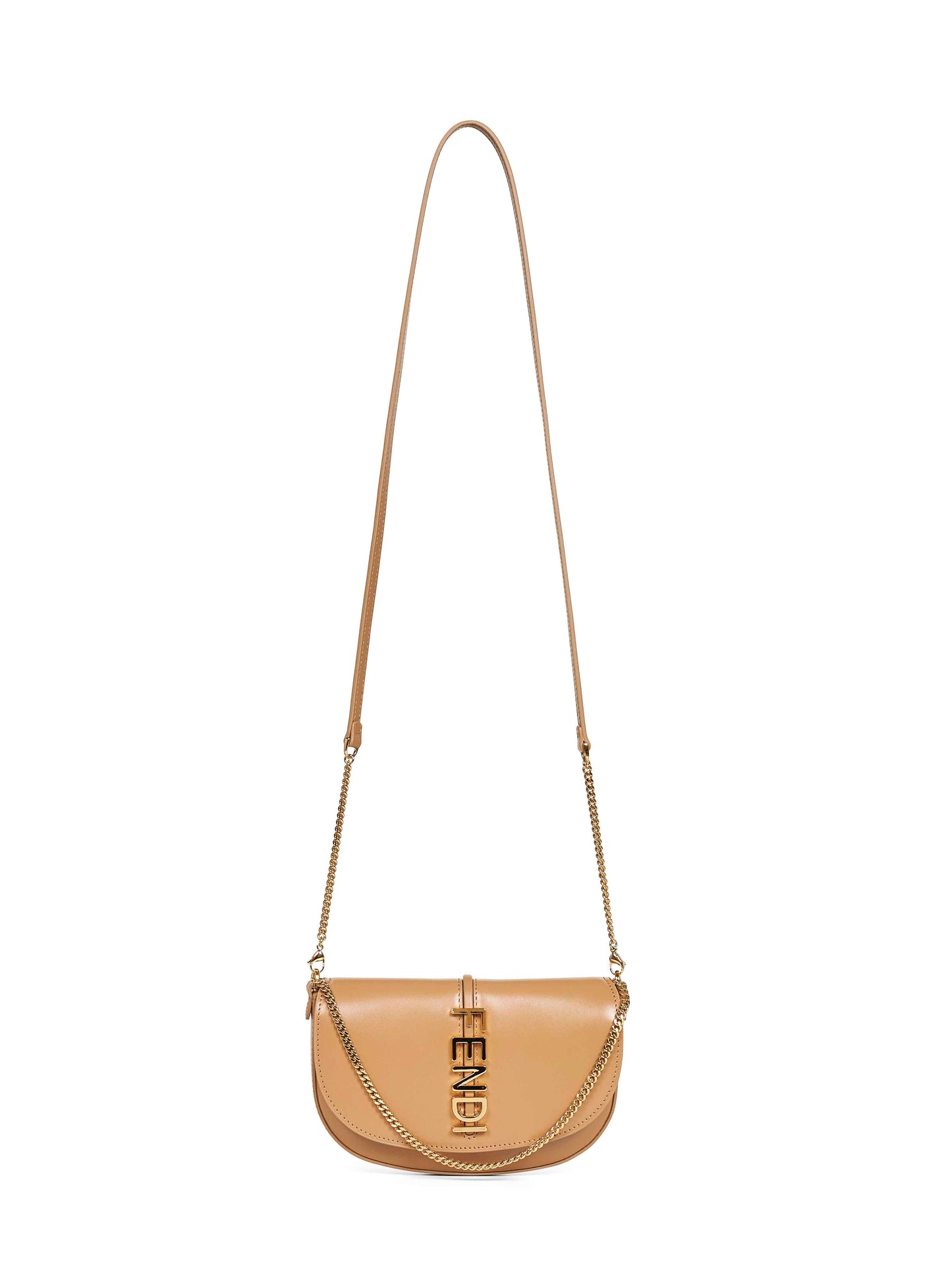 Portafoglio Wallet on Chain Fendigraphy beige