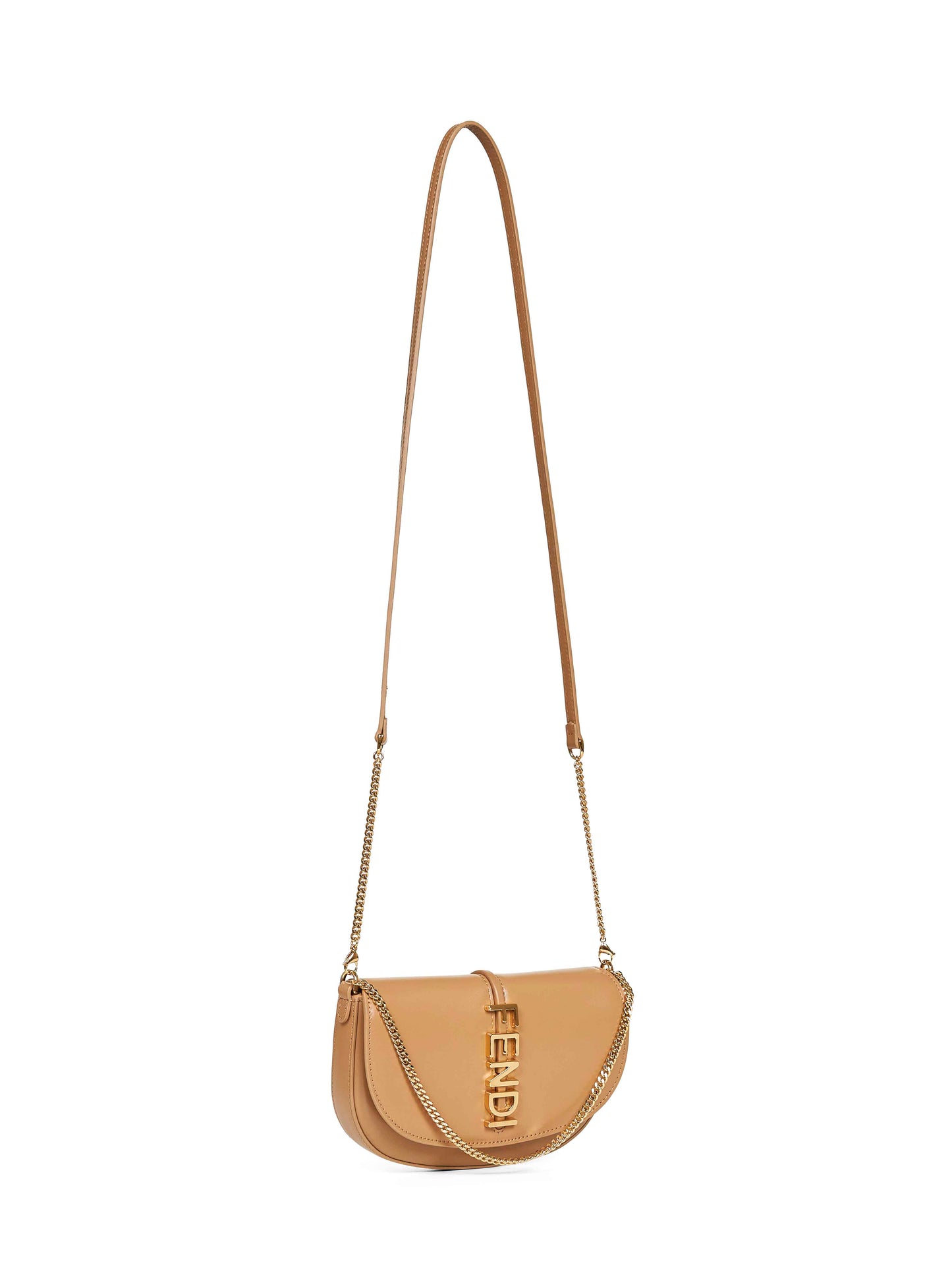 Portafoglio Wallet on Chain Fendigraphy beige