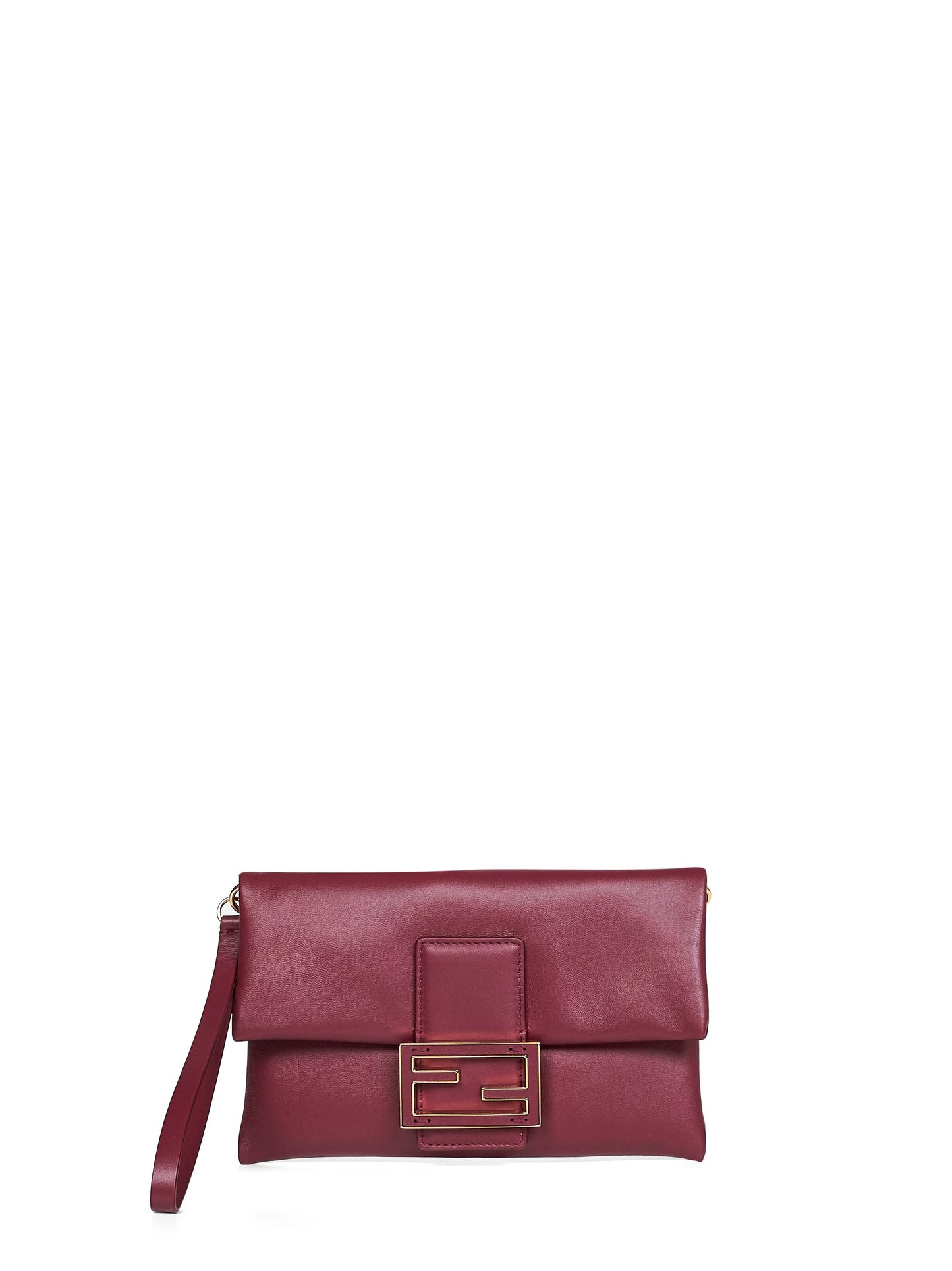 Burgundy Mamma Baguette Pouch clutch