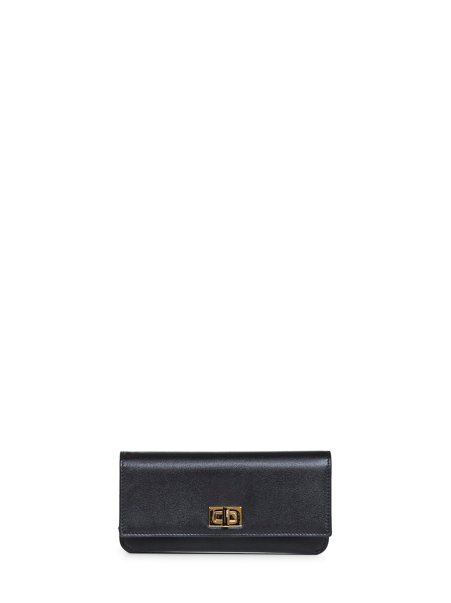 Black leather Fendi Way Continental wallet