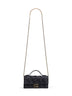 Black Baguette Continental With Chain wallet