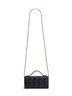 Black Baguette Continental With Chain wallet