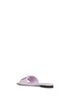 Lilac leather Baguette slides
