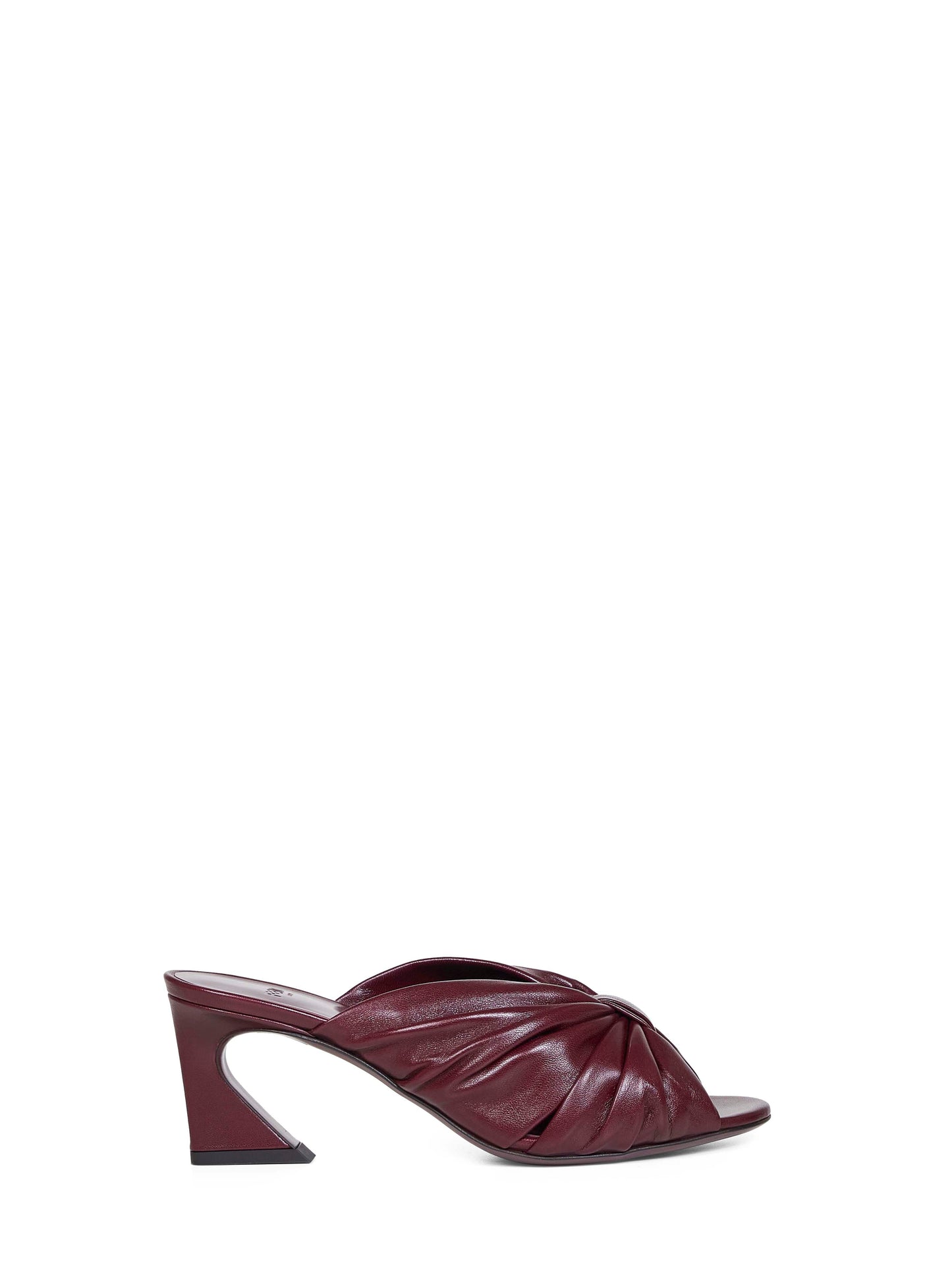 Sandali slide Fendi Arco bordeaux