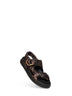 Sandali Fendi Feel in raso FF marrone