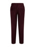 Pantaloni in velluto a coste bordeaux