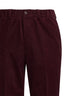 Pantaloni in velluto a coste bordeaux