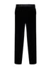 Pantaloni a sigaretta in velluto nero
